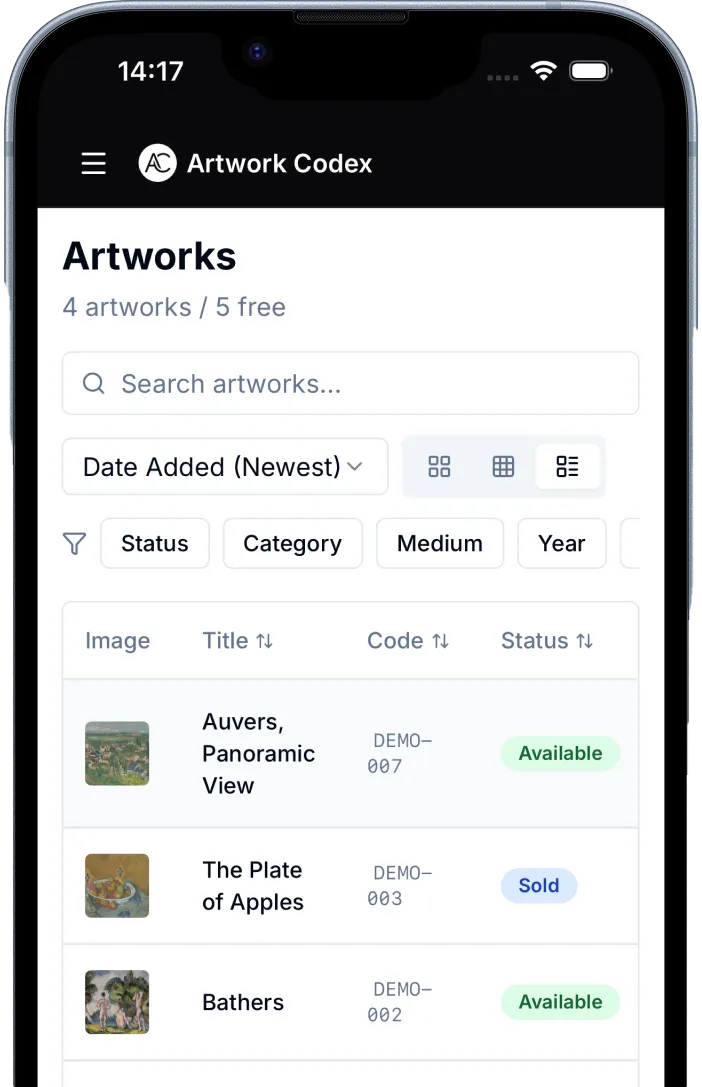 Artwork Codex mobile screenshot 3